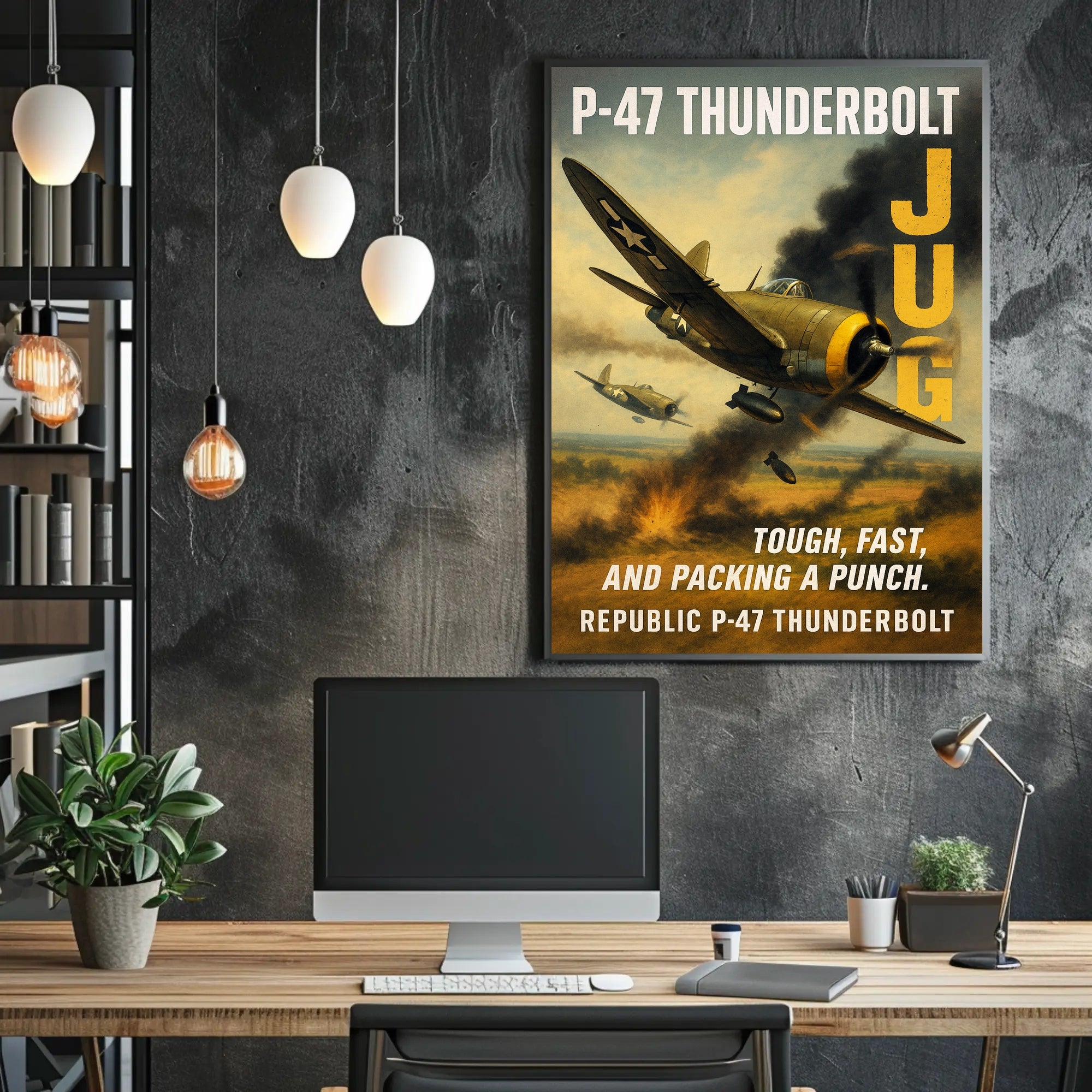 Republic P-47 Thunderbolt The Jug Poster PosterGoat
