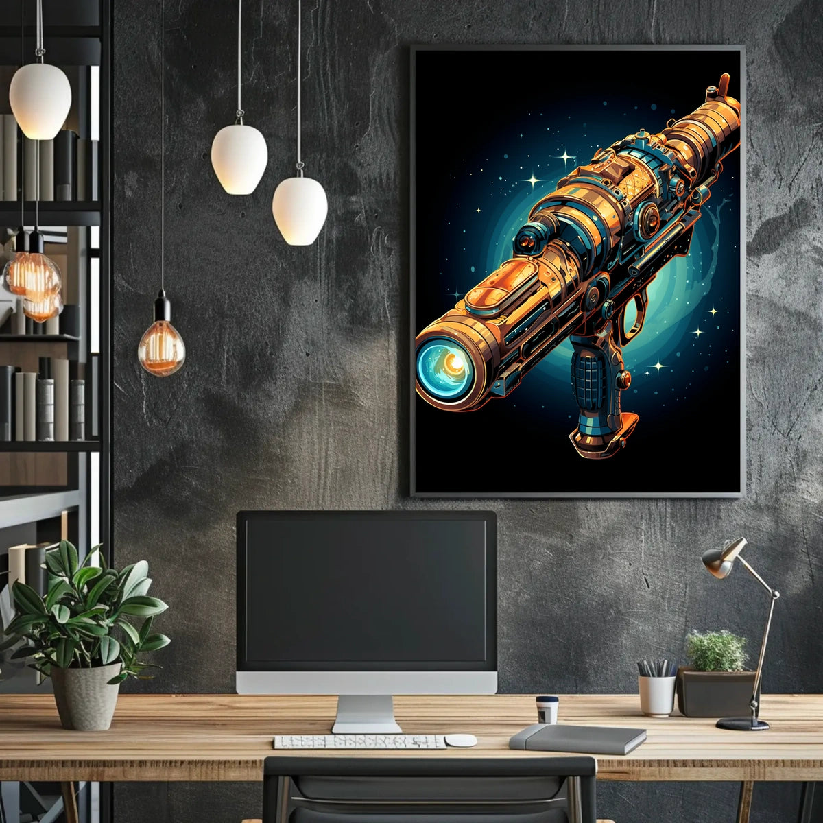 Galactic Ray Gun Poster