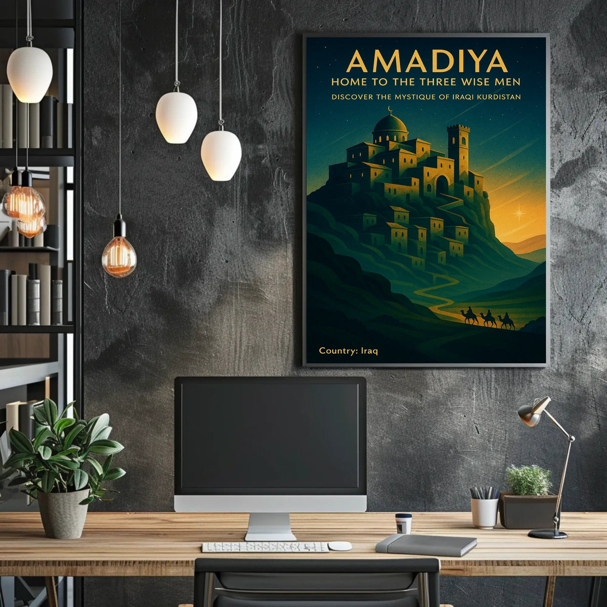 Amadiya Home to the Three Wise Men Poster