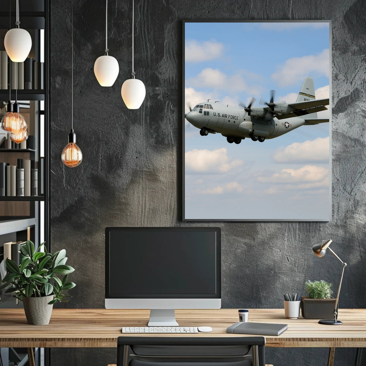 U.S. Air Force C-130 Hercules Military Recruitment Poster