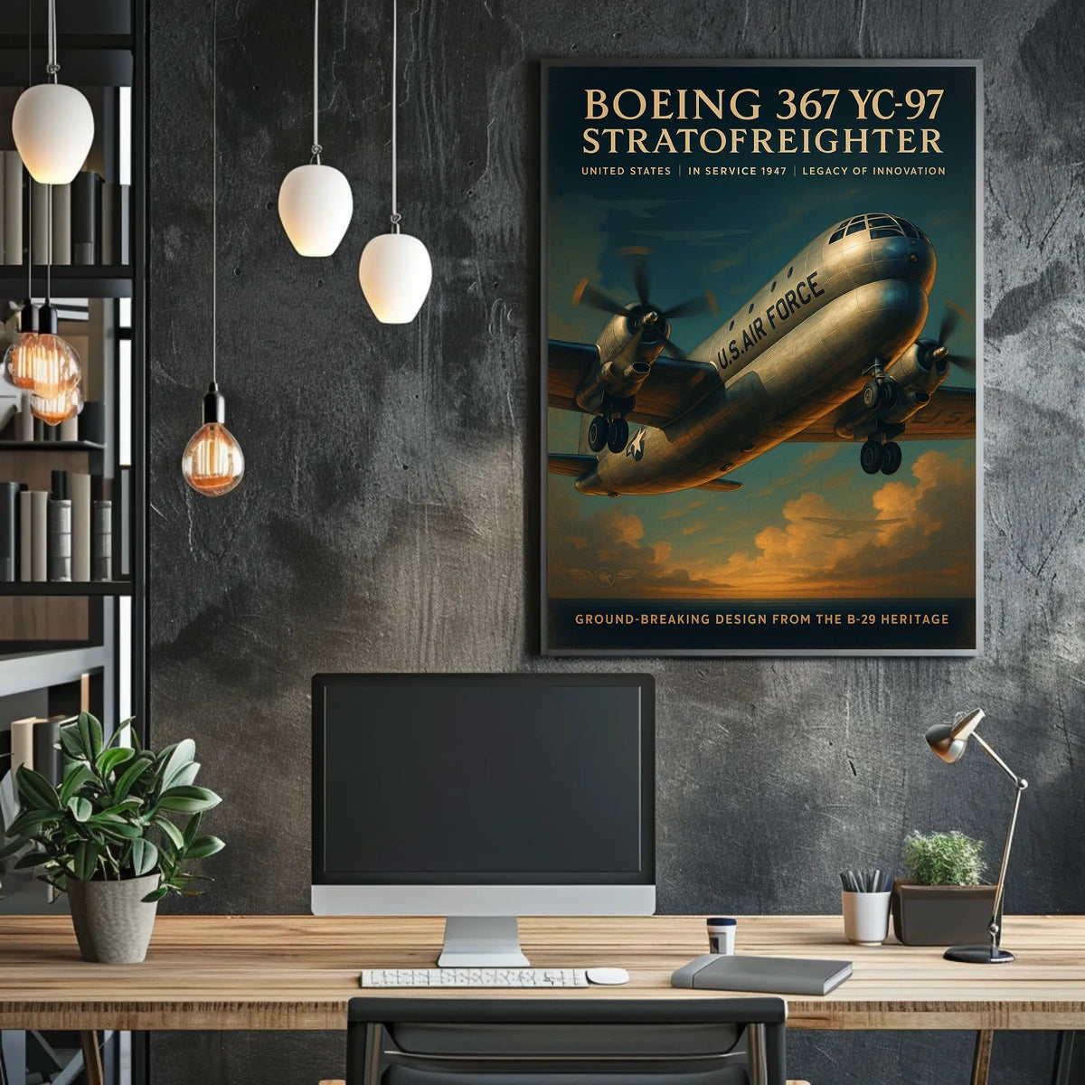 Boeing 367 YC-97 Stratofreighter Poster