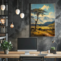 Vintage Architectural Landmarks Art Deco Poster