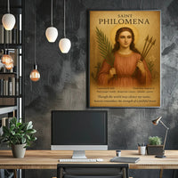 St. Philomena Vintage Artistic Religious Poster