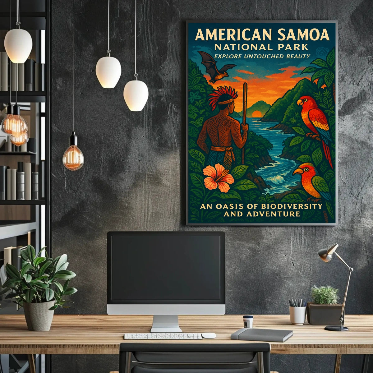 Explore Samoa's Unrivaled Beauty: American National Park Poster