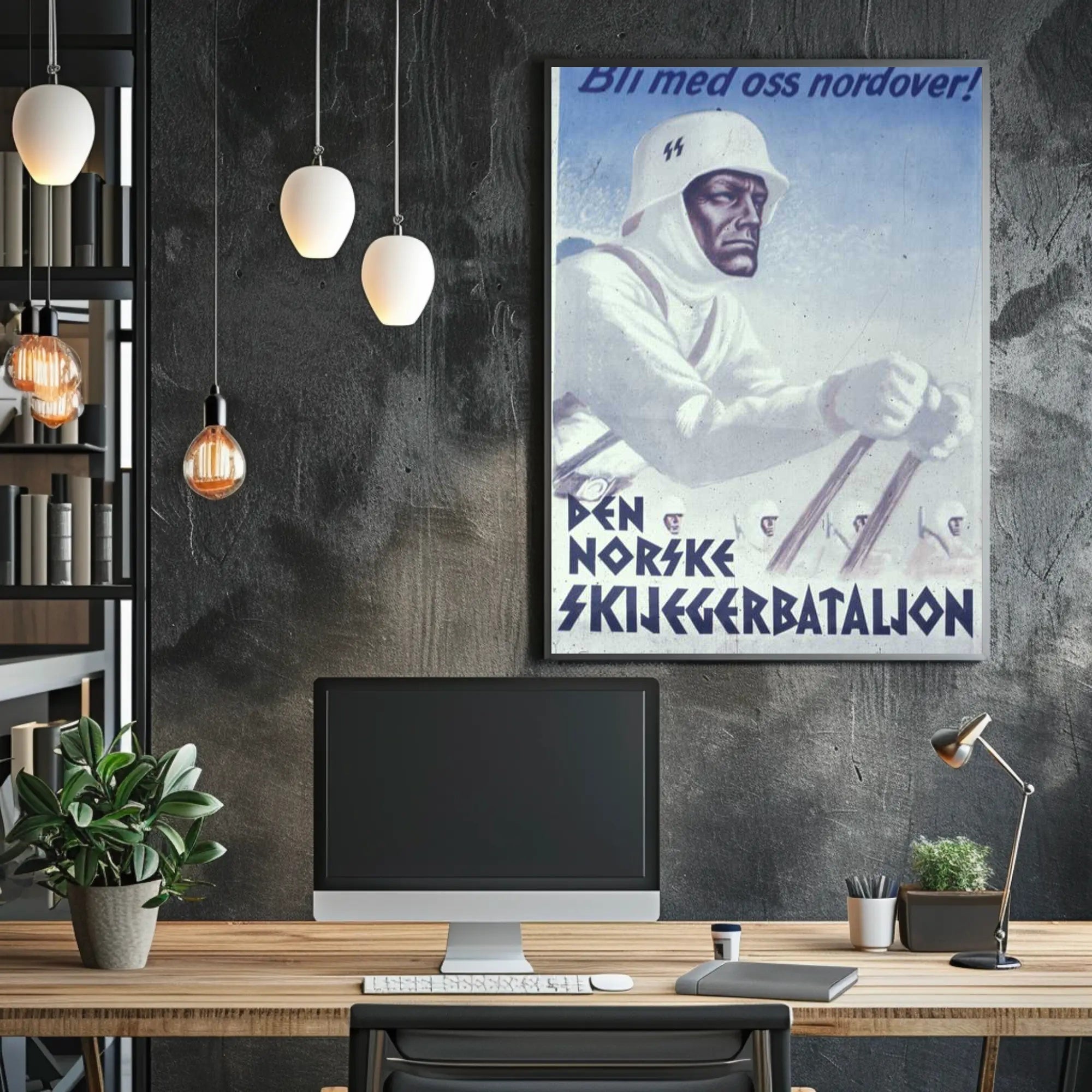 Den Norske Skijegerbataljon Recruitment Poster PosterGoat