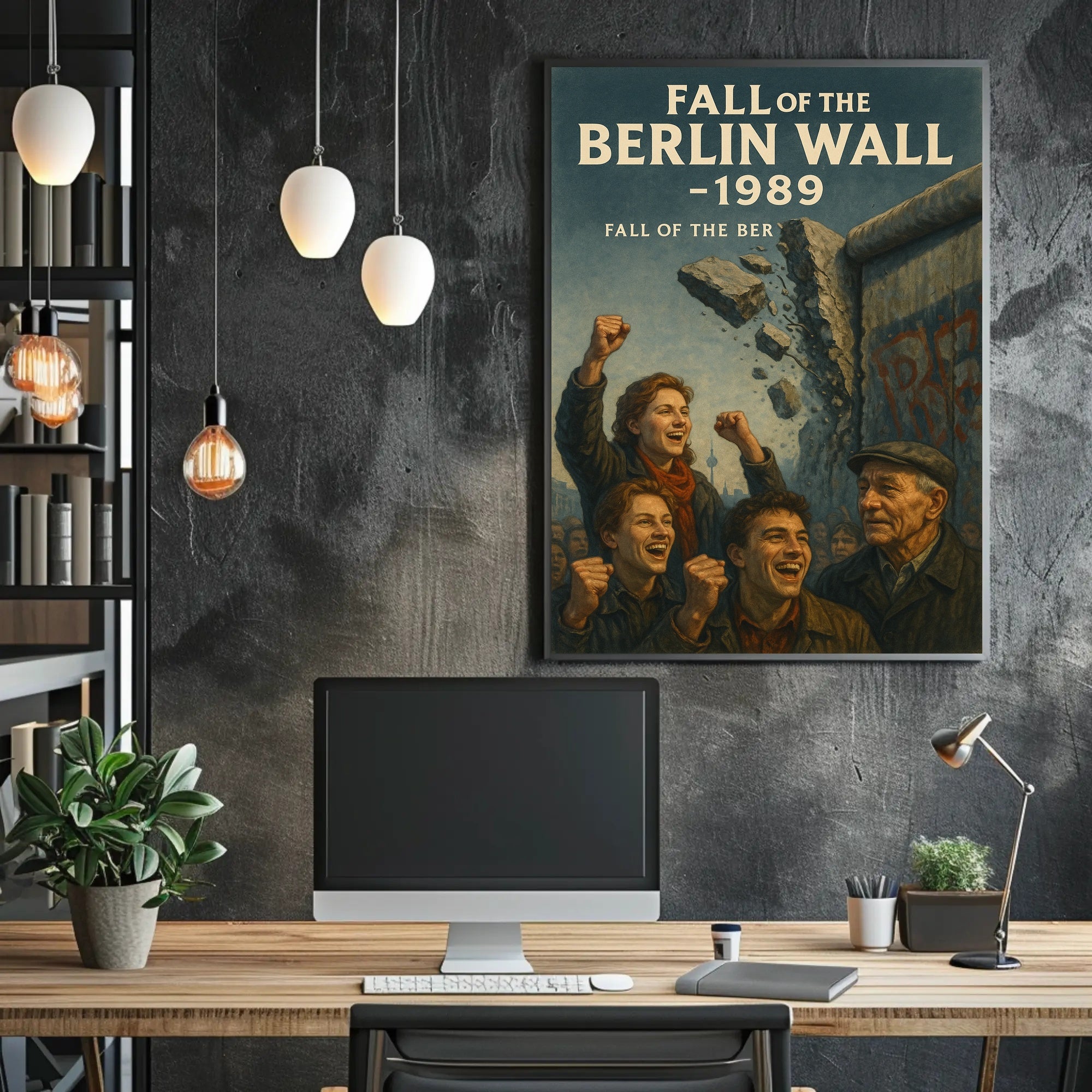 Fall of the Berlin Wall 1989 Poster PosterGoat