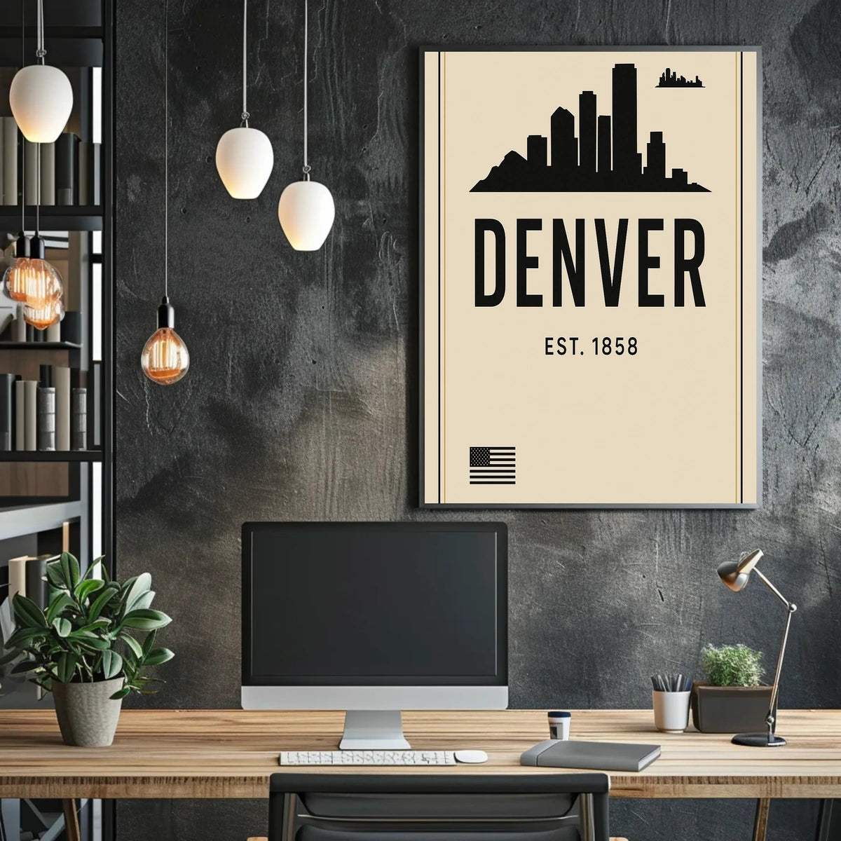 Denver Skyline Est. 1858 Poster