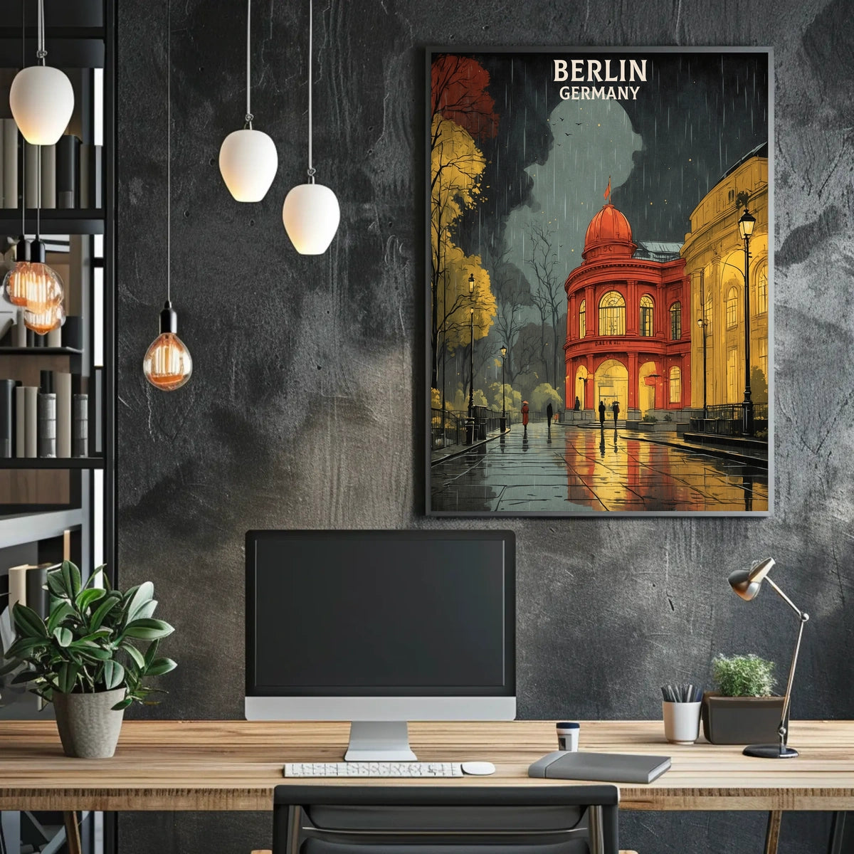 Berlin in the Rain Poster