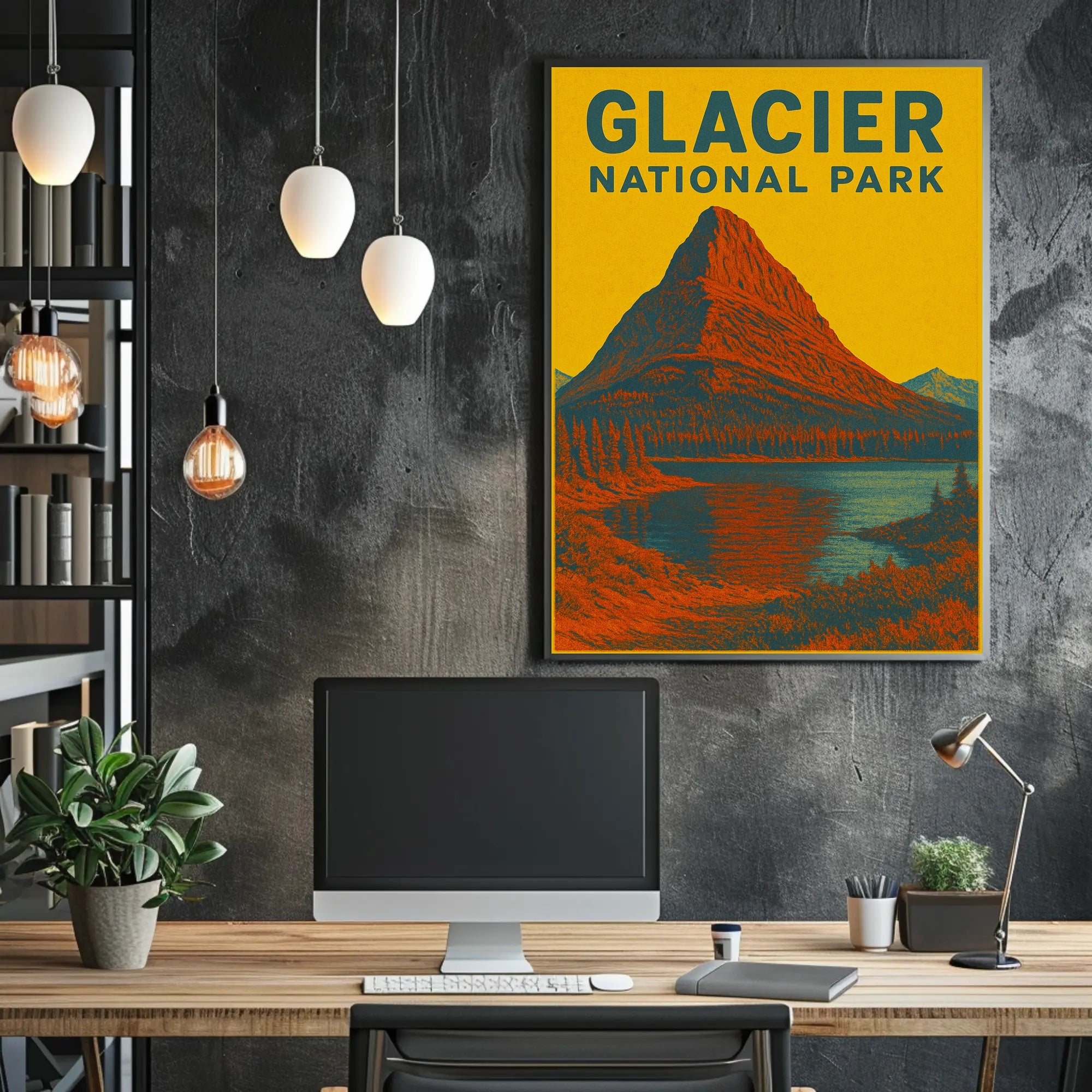 Glacier National Park Art Print Poster Decor PosterGoat