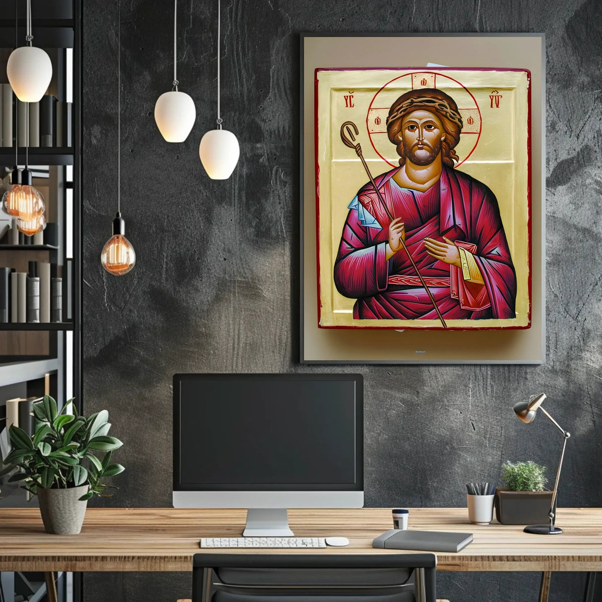Iconic Religious Figure Poster