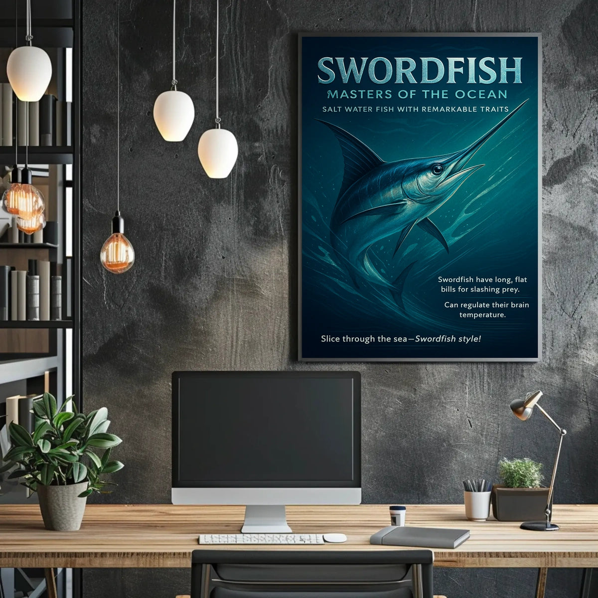Swordfish Masters of the Ocean Poster