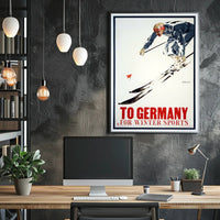 Skiing in Germany Poster PosterGoat