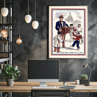 Political Satire Illustration Poster PosterGoat