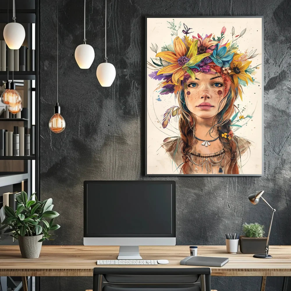 Abstract Nature-Inspired Art Poster