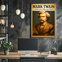 Mark Twain American Literary Icon Poster PosterGoat