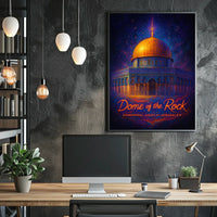 Dome of the Rock Ephemeral Light of Jerusalem Poster