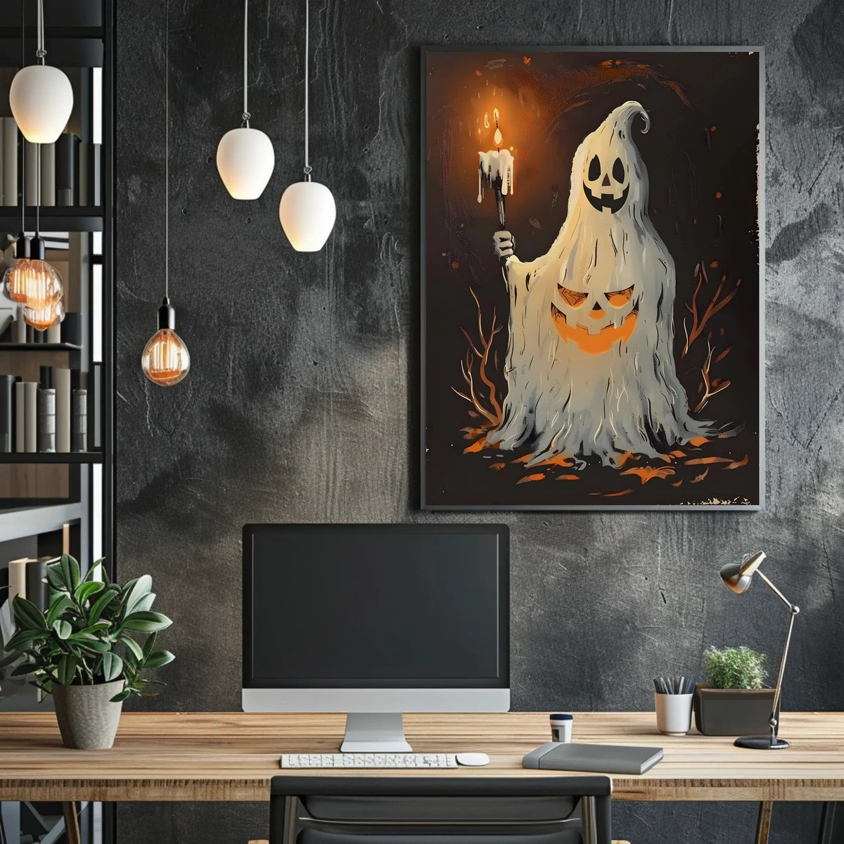 The Haunted Pumpkin Spirit Poster