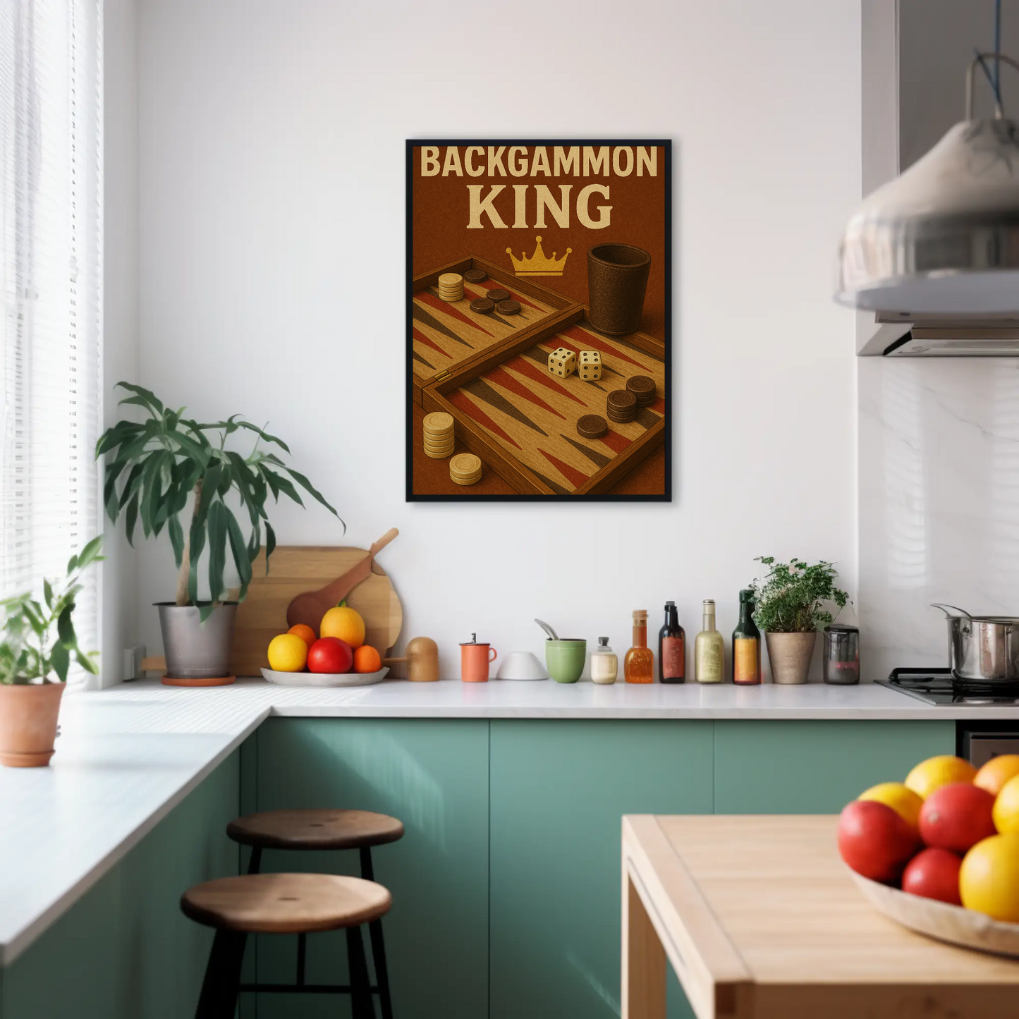 Vintage Poster Backgammon King