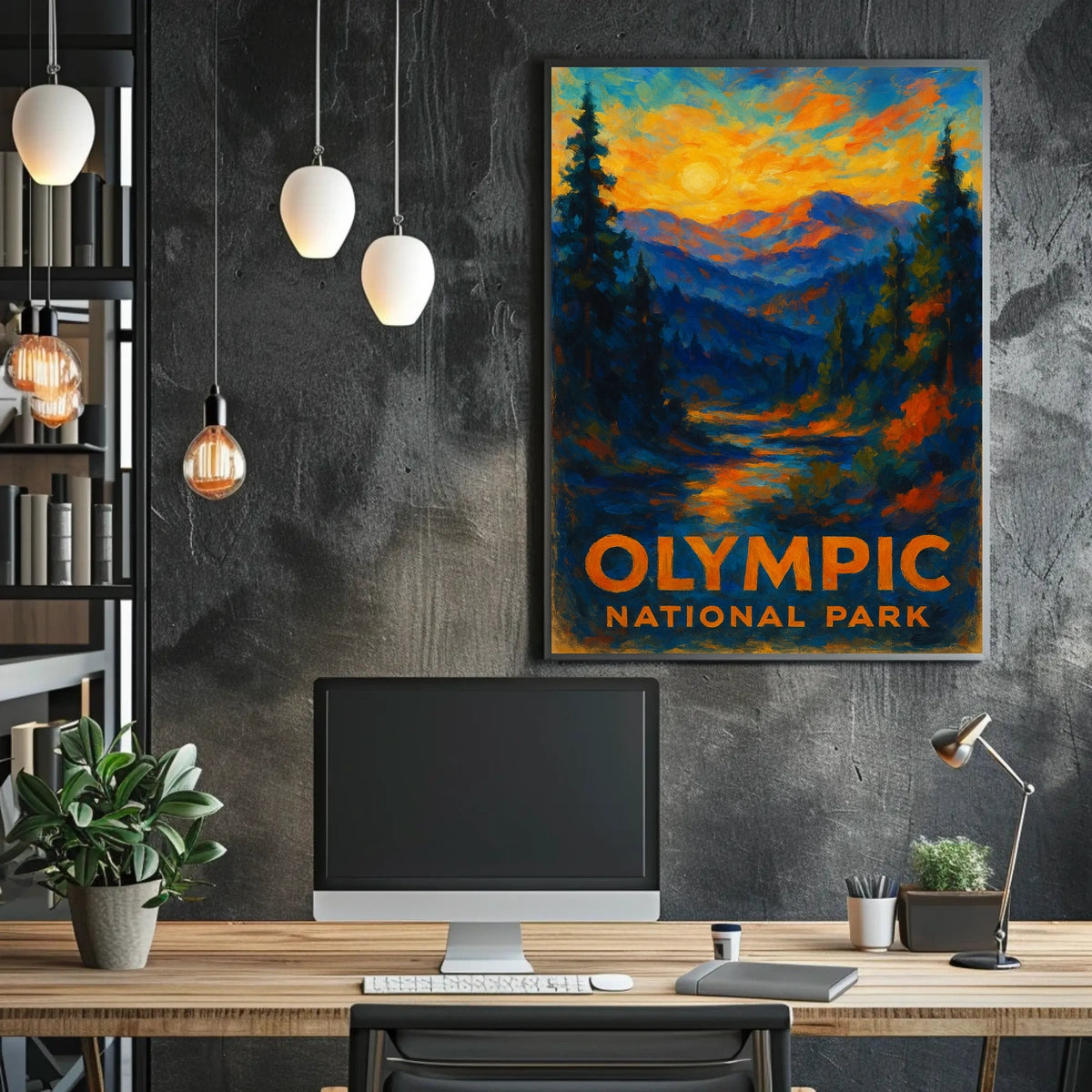 Olympic National Park Poster Landscape Wall Art 18x24