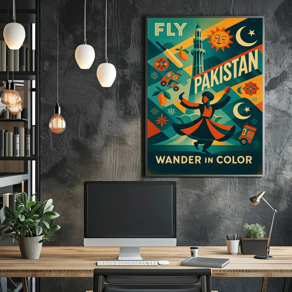 WANDER In COLOR Joyful Pakistani Cultural Heritage Poster PosterGoat
