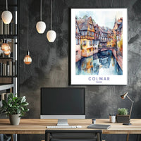 Colmar's Canal Charm Poster PosterGoat