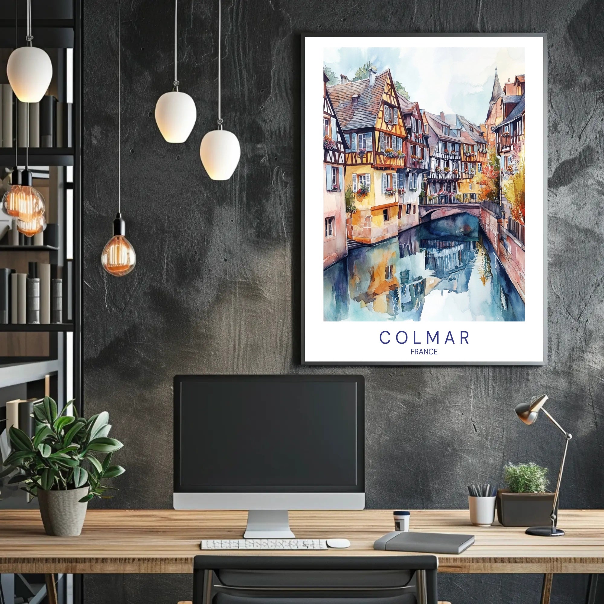 Colmar's Canal Charm Poster PosterGoat