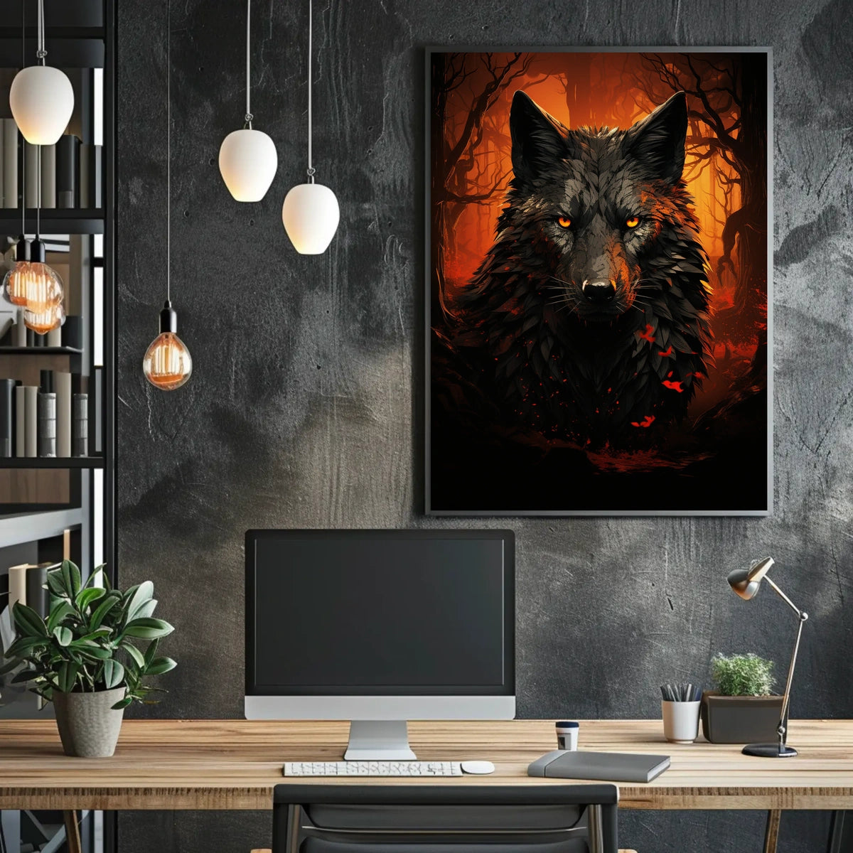 The Enigmatic Wolf Poster