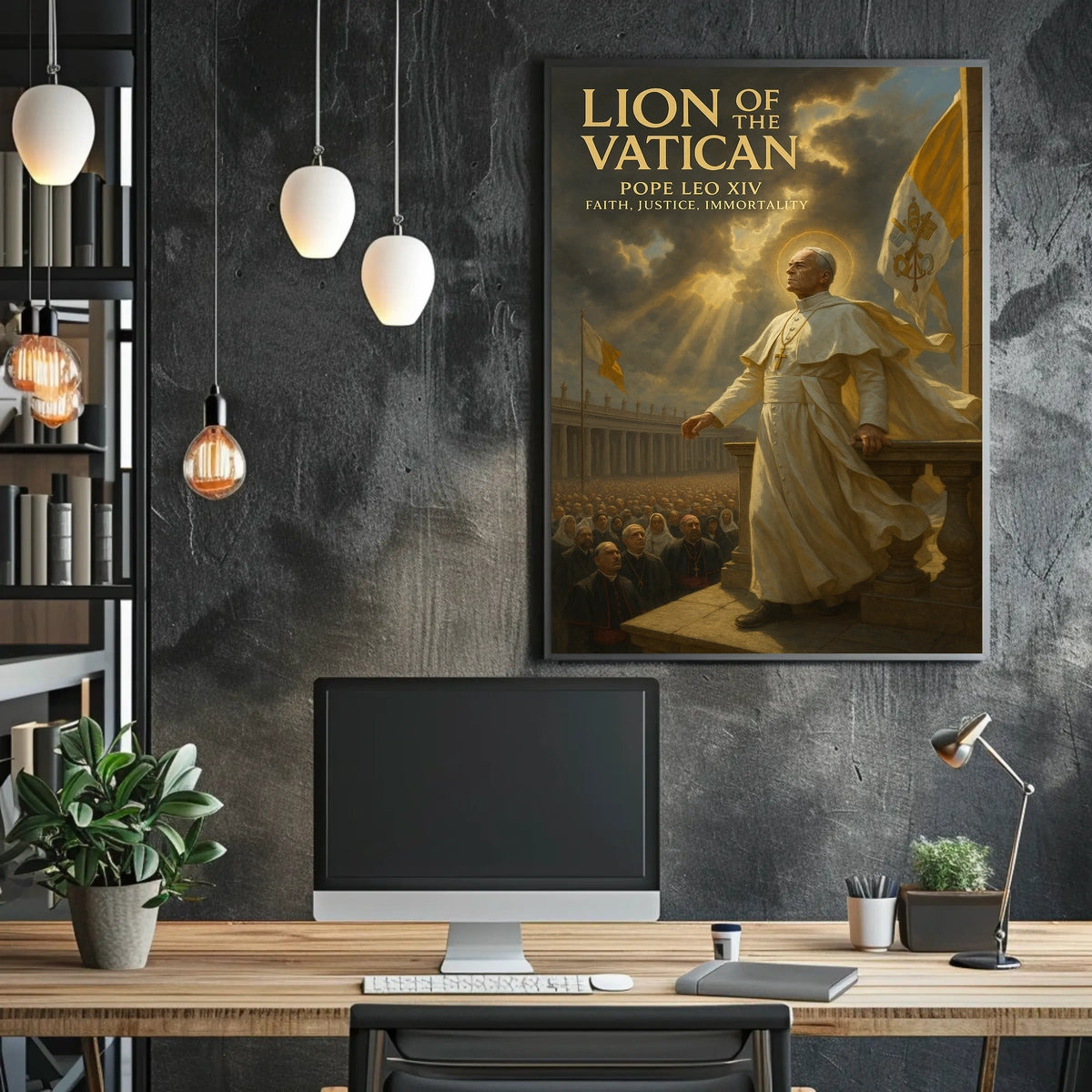 Lion Of The Vatican Pope Leo Xiv Poster