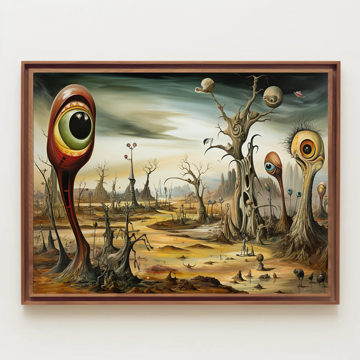 Surreal Eye-Landscape Fantasy: A Bizarre Poster Creation