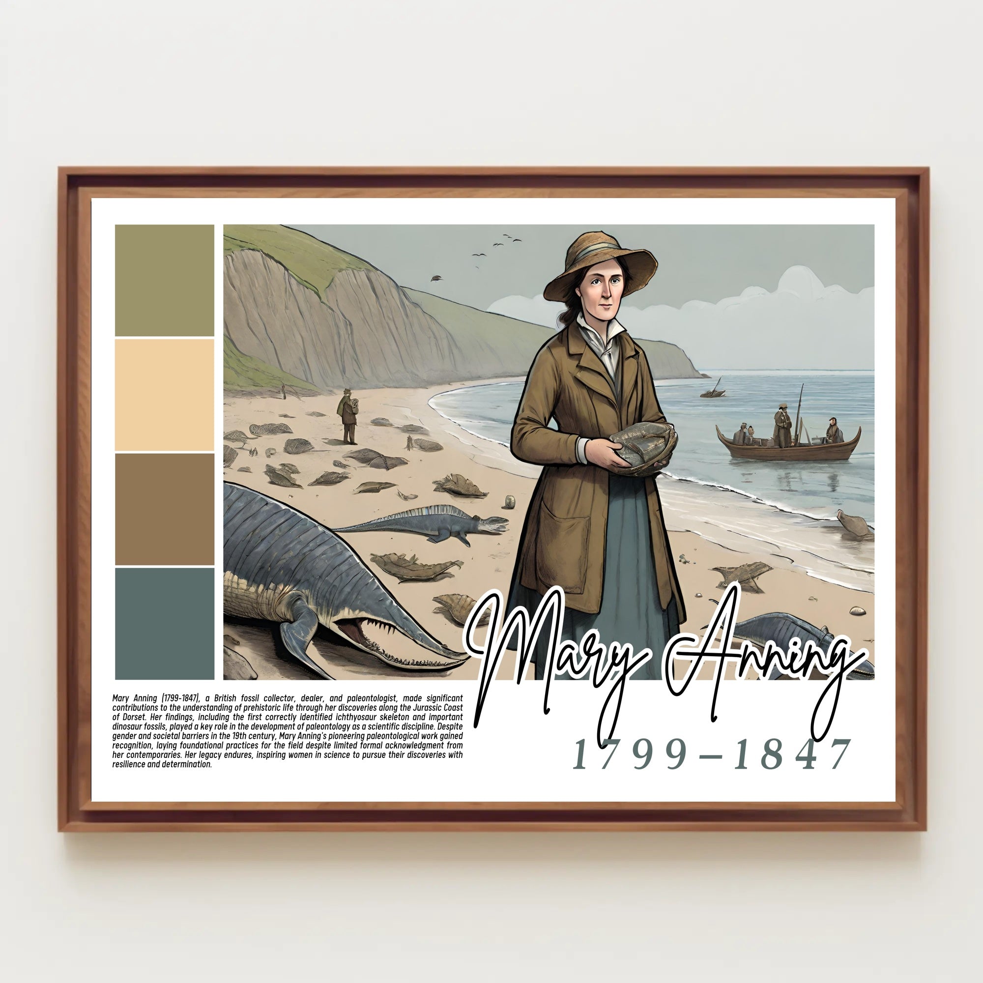 Mary Anning: Pioneer of Paleontology Poster