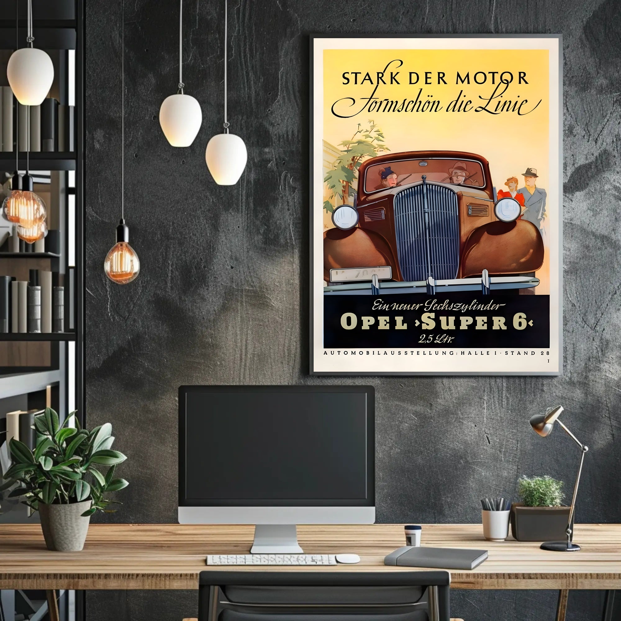 Opel Super 6 Advertisement Poster