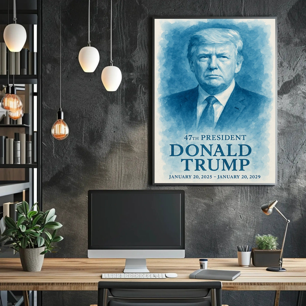 Commanding Presence The Donald Trump Portrait Poster