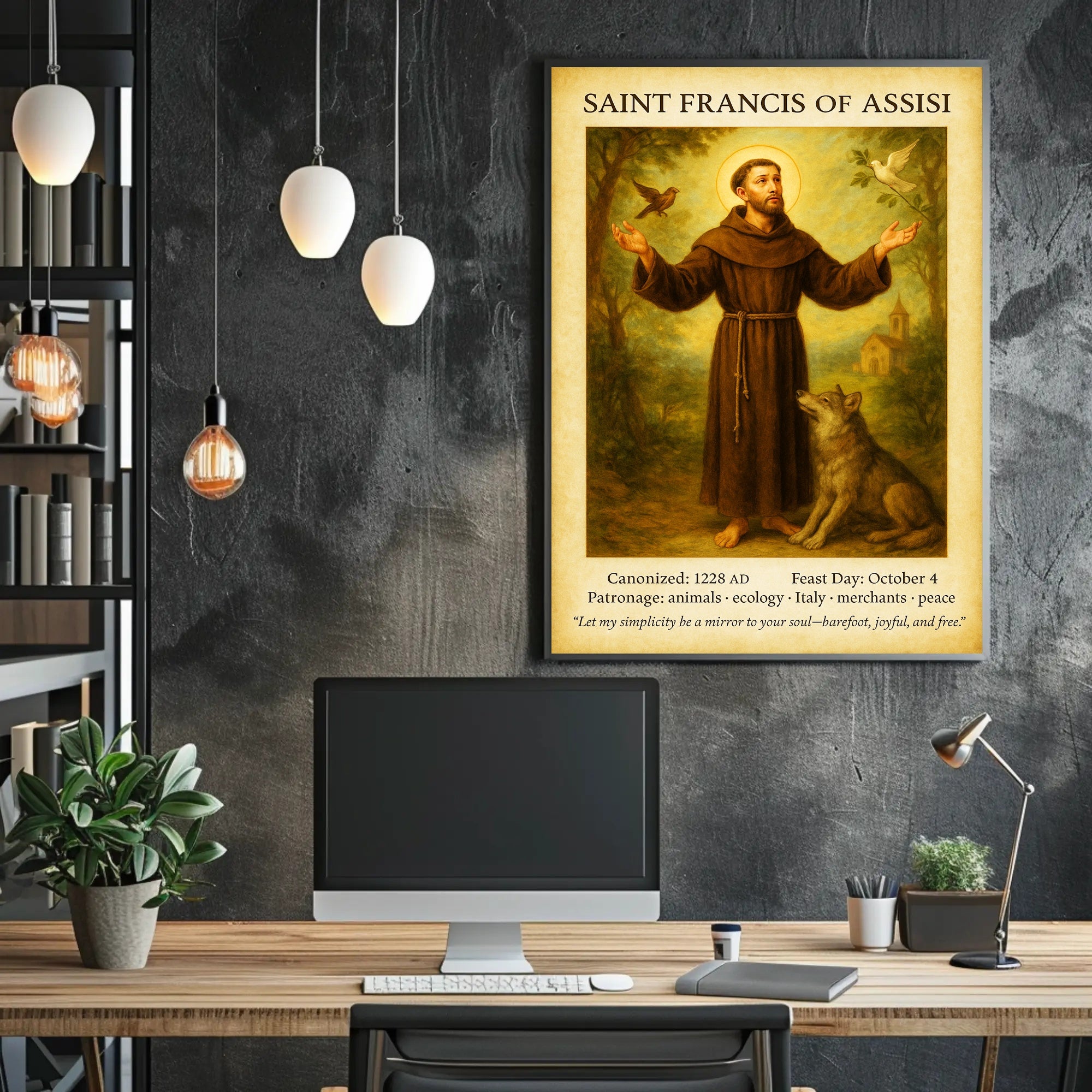 Saint Francis of Assisi Poster PosterGoat