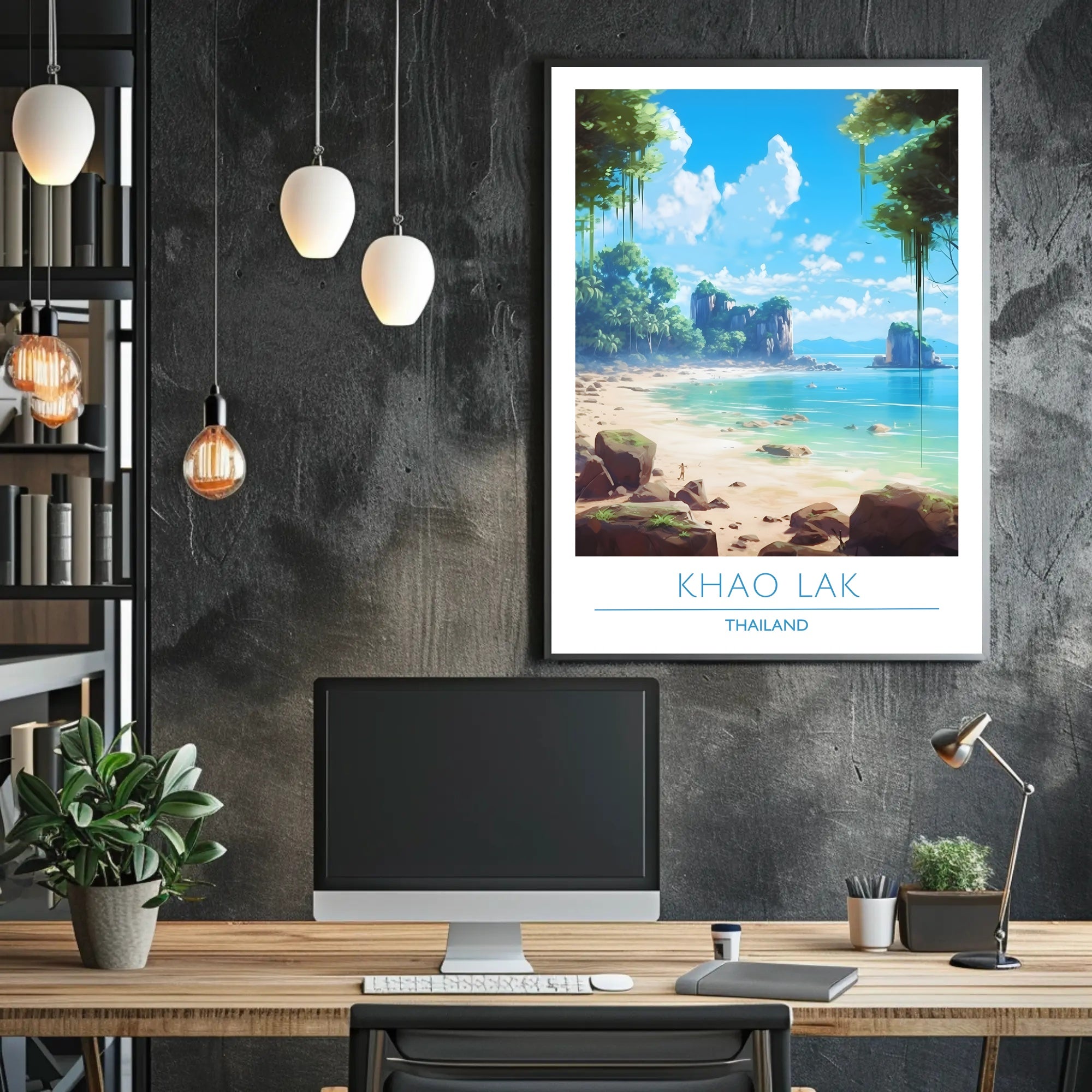 Serene Coastal Escape Poster