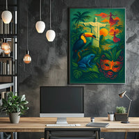 Vibrant Brazil Poster