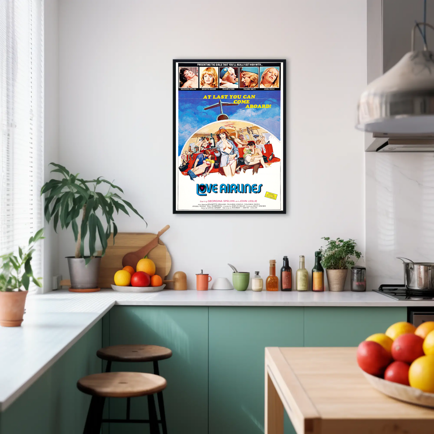 Love Airlines Vintage Poster
