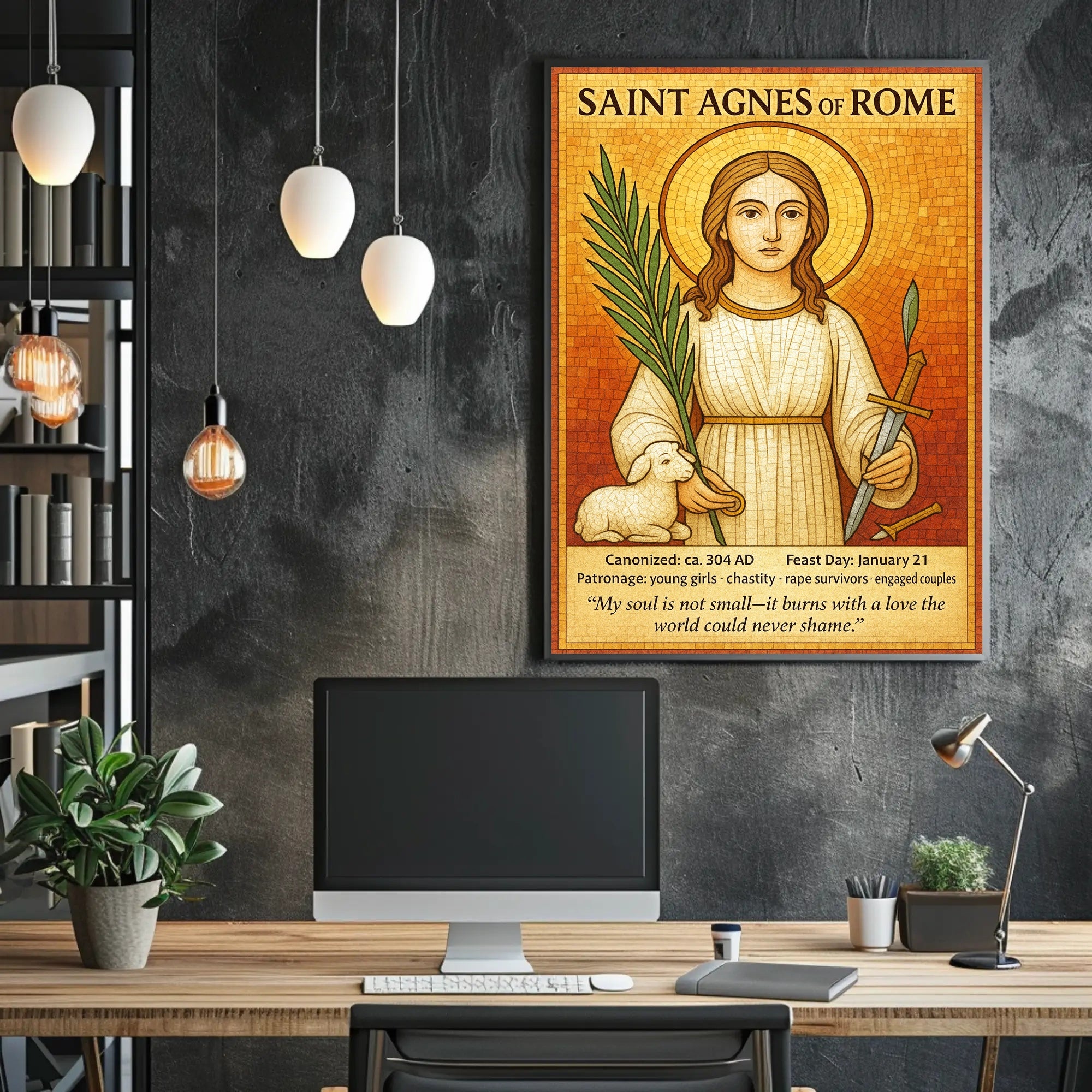 Saint Agnes of Rome Poster PosterGoat