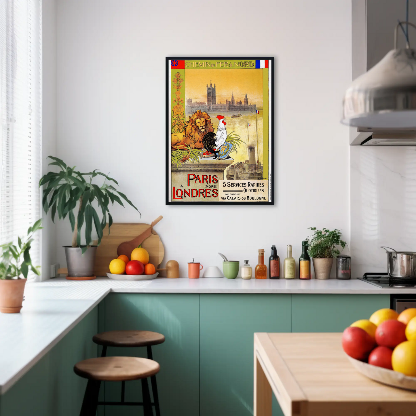 Paris to London – Chemin de Fer du Nord Poster