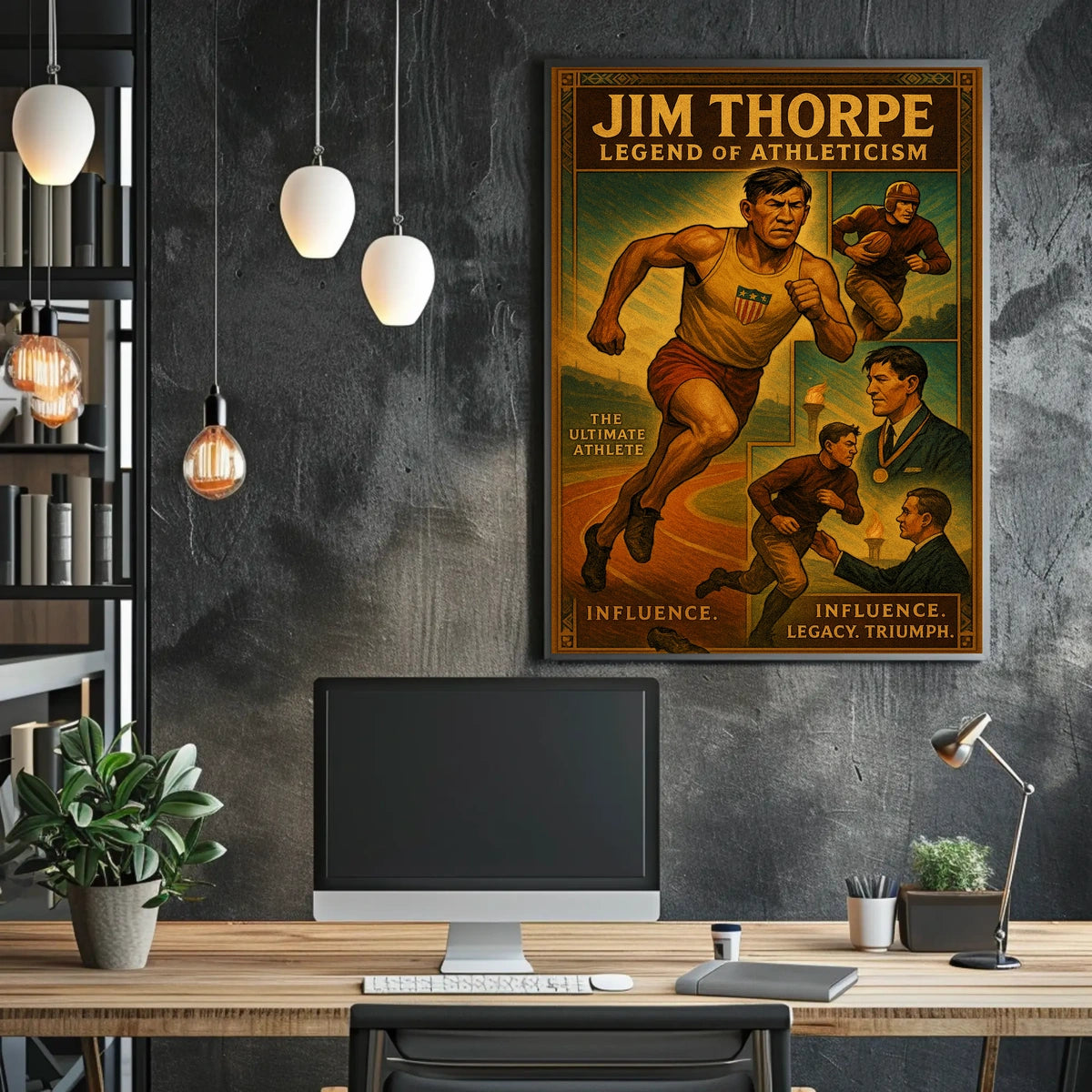 Jim Thorpe Celebrating a Sports Legend Poster