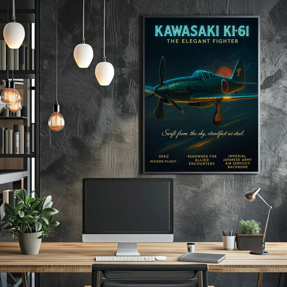 Kawasaki Ki-61 The Elegant Fighter Poster