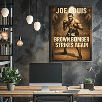 Joe Louis The Brown Bomber Poster PosterGoat