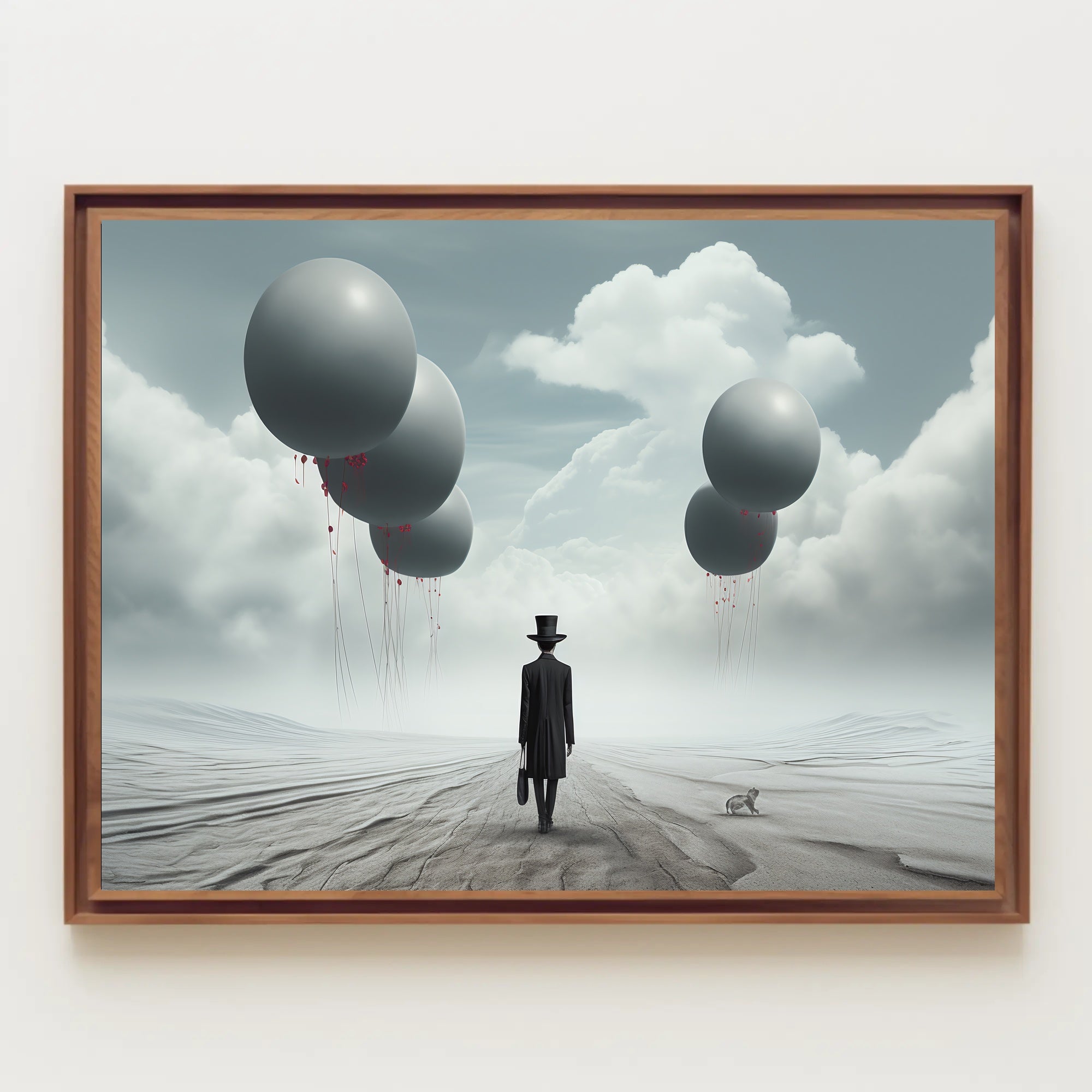 Surreal Journey in a Futuristic Sci-Fi Poster