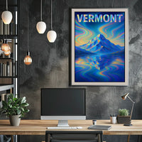 Vermont Mountain Reflection Poster