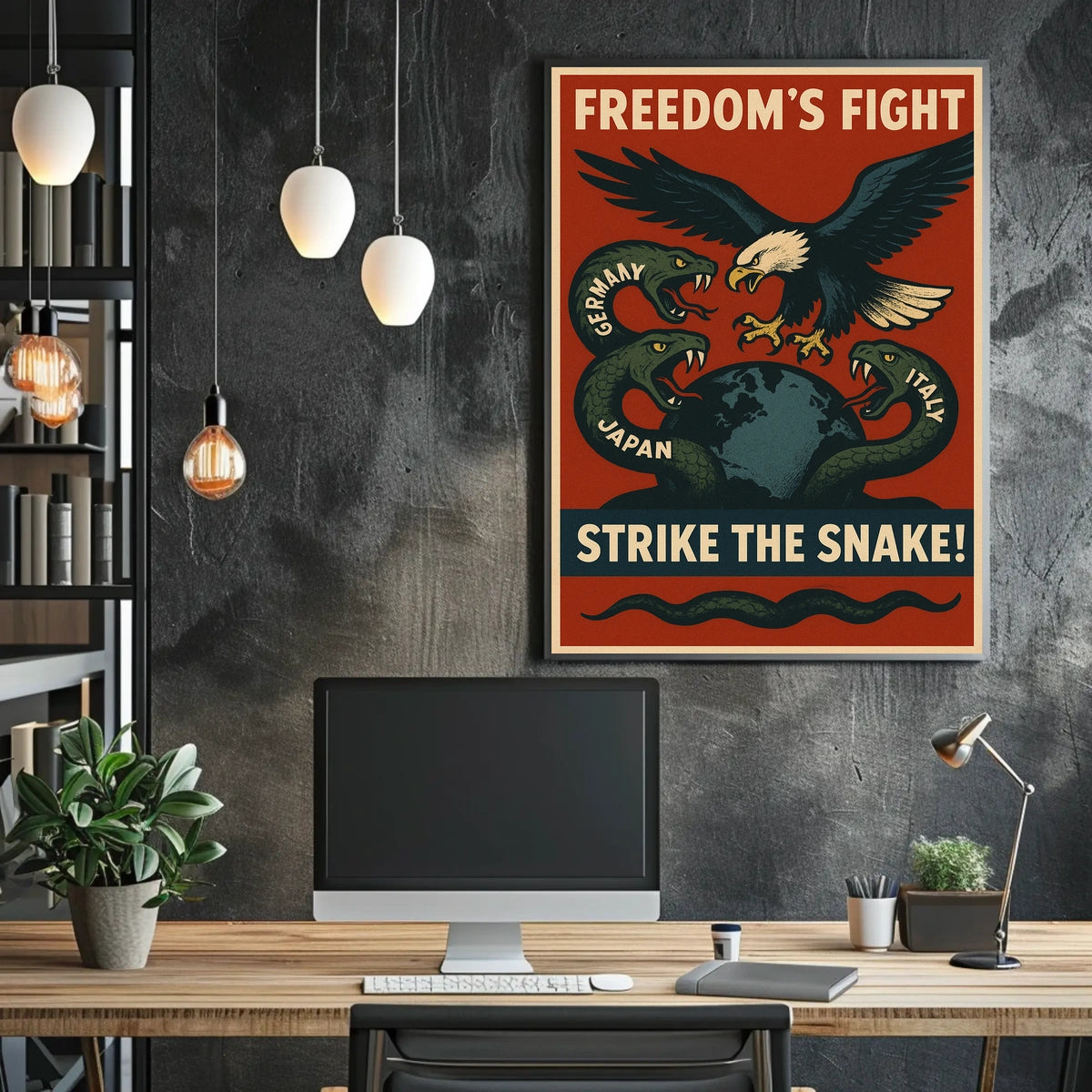FreedomS Fight Strike The Snake Poster