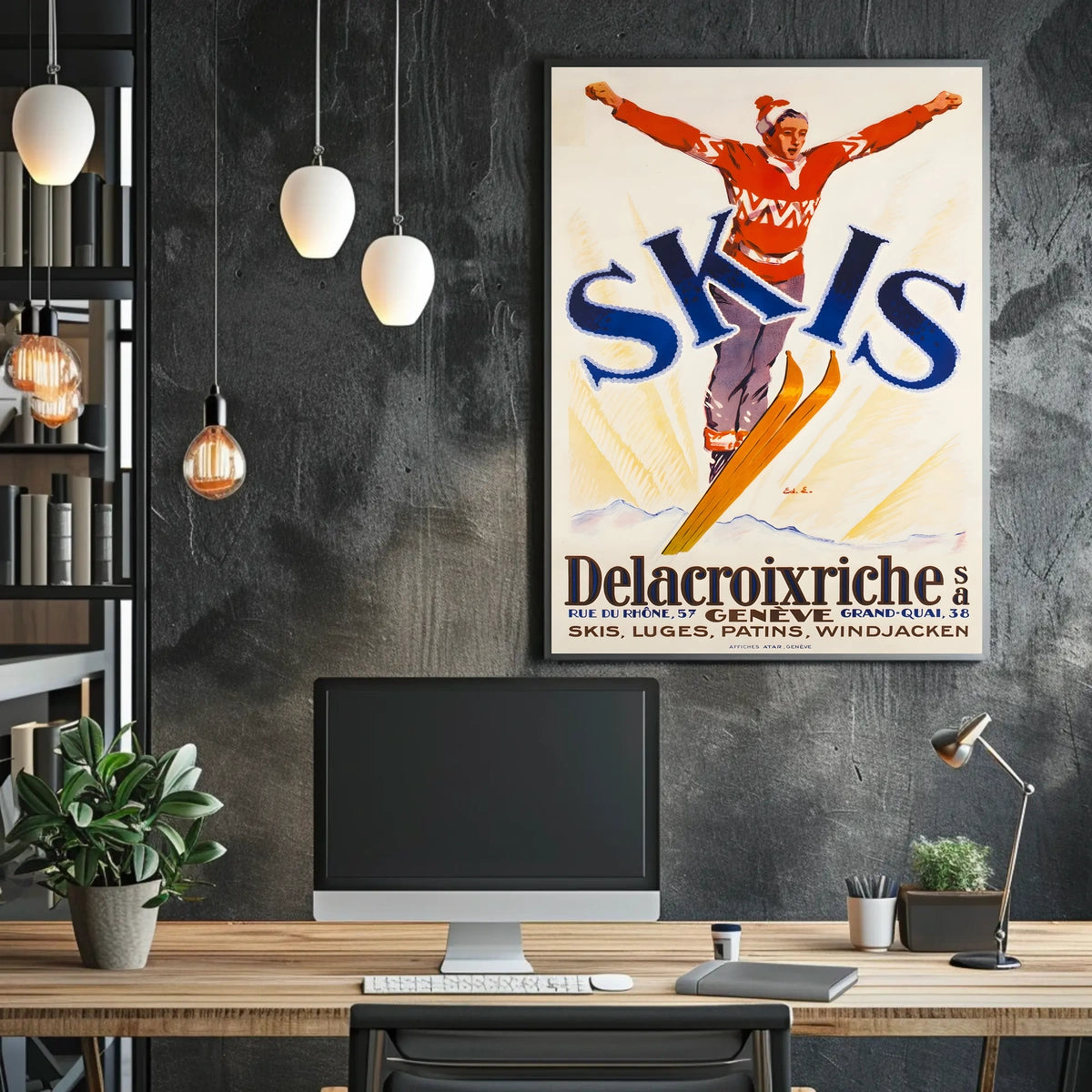 Delacroixriche Winter Sports Poster