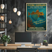 Flying Gurnard Salt Water Fish Poster PosterGoat