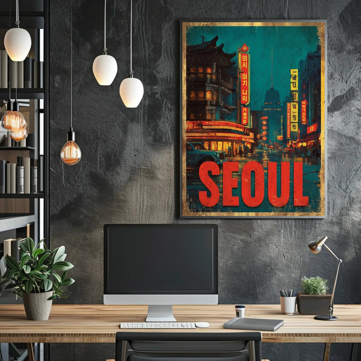 Seoul Nightscape Poster