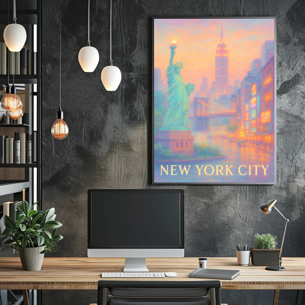 Dreamy New York Cityscape Poster