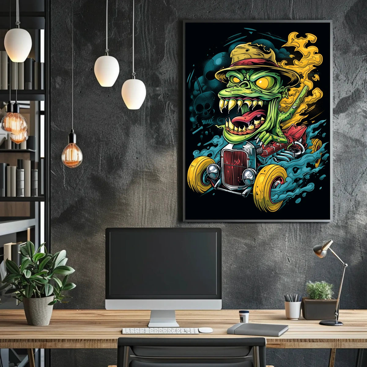 Monster Hot Rod Poster