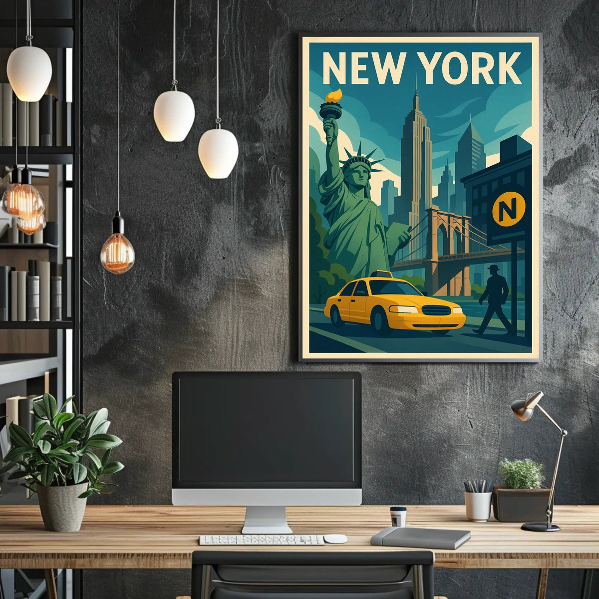 New York City Poster For City Lovers Discover Skyline Decor